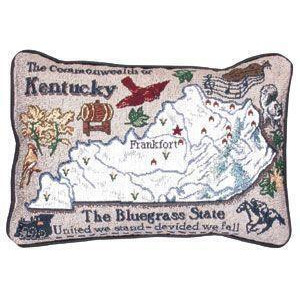 Set Of 2 State of Kentucky The Bluegrass State Decorative Throw Pillows 9 - All