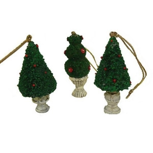 Club Pack of 576 Potted Topiary Tree Christmas Ornaments 2.5 - All