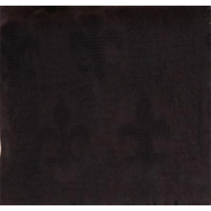 Black Fleur de Lis Afghan Throw Blanket 48 x 60 - All