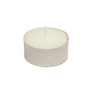 Club Pack of 100 White Wax Unscented Tea Light Candles - All