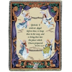 Angel Symphony Inspirational Bible Verse Tapestry Throw Blanket 50 x 60 - All