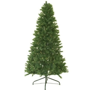 7' Pre-Lit Canadian Pine Artificial Christmas Tree Clear Lights - All