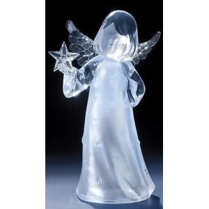 11 Icy Crystal Led Lighted Angel Holding a Star Christmas Figure - All