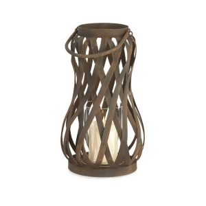15.25 Fashionable Twist with a Country Weave Pattern Decorative Candle Lantern - All