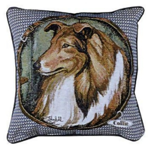 Collie Dog Animal Decorative Throw Pillow 17 x 17 - All