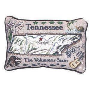 Set of 2 Tennessee The Volunteer State Decorative Throw Pillows 9 x 12 - All