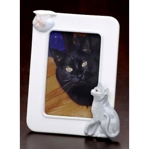 Club Pack of 12 Handcrafted Porcelain Cat Fish 4x6 Photo Picture Frames #47043 - All