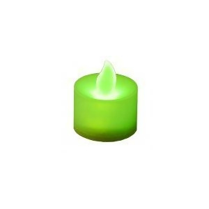 Club Pack of 12 Led Lighted Battery Operated Green Tea Light Candles - All