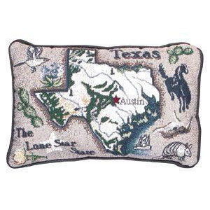 Set of 2 Texas The Lone Star State Decorative Throw Pillows 9 x 12 - All