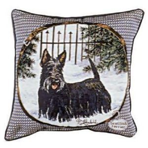 Scottish Terrier Dog Animal Decorative Throw Pillow 17 x 17 - All