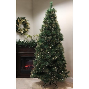 4.5' Pre-Lit Slim Tattinger Long Needle Pine Artificial Christmas Tree Clear - All