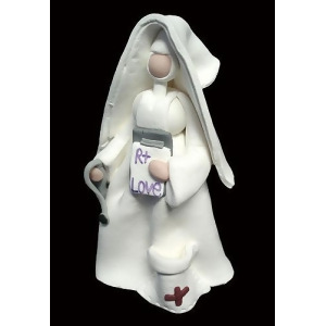 Set of 4 Claydough Catholic Nun Nurse Figurines Thank You Gifts #46383 - All