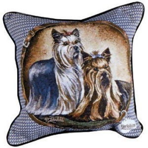 Yorkshire Terrier Yorkie Dog Animal Decorative Throw Pillow 17 x 17 - All