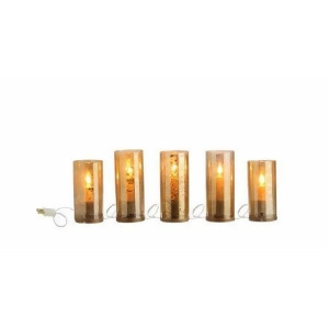 78 Strand of 5 Gilded Flameless Christmas Candles - All