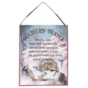 Military Armed Forces Soldier's Prayer Wall Hanging Tapestry 12 x 18 - All