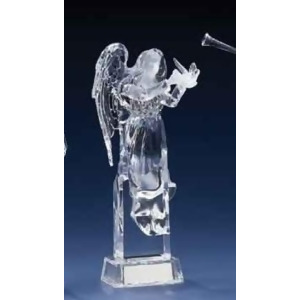 10 Icy Crystal Led Lighted Christmas Angel Figure Holding Dove - All