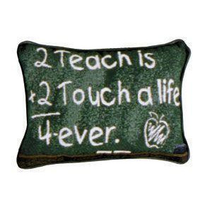 Set of 2 To Teach Teacher Decorative Throw Pillows 9 x 12 - All