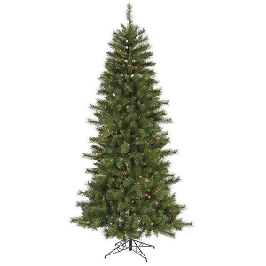 7' Pre-Lit Newport Mixed Pine Artificial Christmas Tree Multi Lights - All