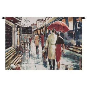 Metropolitan Station Lady in Red Cotton Wall Art Hanging Tapestry 35 x 53 - All