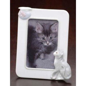 Club Pack of 12 Handcrafted Porcelain Cat Fish 4x6 Photo Picture Frames #47042 - All