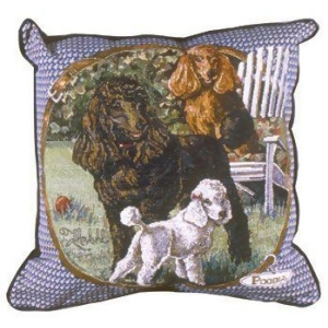 Poodle Dog Animal Decorative Throw Pillow 17 x 17 - All