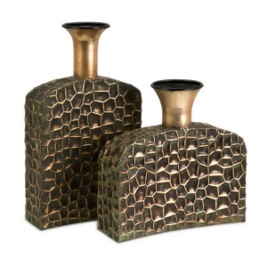 Set of 2 Glitzy Reptilian Scale Decorative Bottles - All