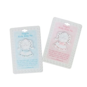 Club Pack of 24 Angel Boy/Girl Porcelain 2 Pins #46724 - All
