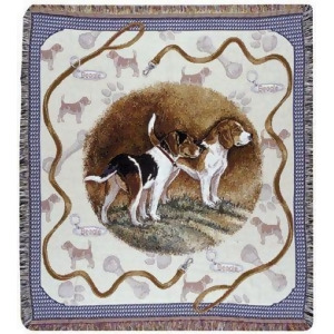 Beagle Dog Tapestry Throw By Artist Pat Lehmkuhl 50 x 60 - All