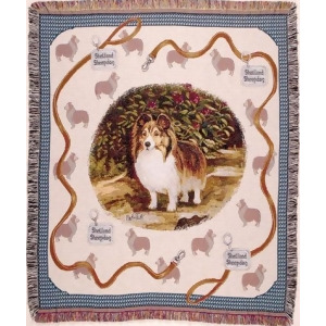 Shetland Sheepdog Sheltie Tapestry Throw 50 x 60 - All