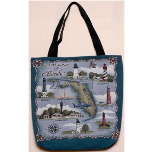 Lighthouses of Florida Decorative Shopping Tote Bag 17 x 17 - All