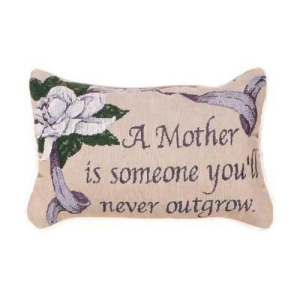 Set of 2 Mother Flower Ribbon Decorative Throw Pillows 9 x 12 - All