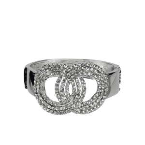 Silvertone Crystal Fashion Jewelry Cuff Bracelet 8 - All