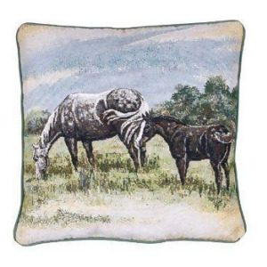 Western Horse Animal Decorative Throw Pillow 17 x 17 - All
