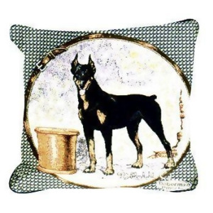 Doberman Pinscher Dog Animal Decorative Throw Pillow 17 x 17 - All