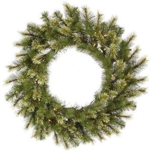 30 Pre-Lit Jack Pine Artificial Christmas Wreath Clear Lights - All