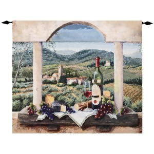 Tuscan Winery French Inspired Vin de Provence Wall Hanging Tapestry 30 x 35 - All