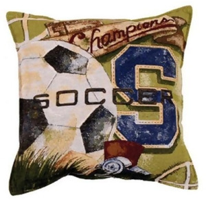 Vintage Soccer Sports Decorative Throw Pillow 17 x 17 - All