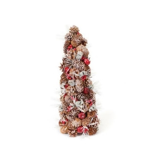 20 Eco Country Iced Pine Cone Artificial Apple Berry Christmas Tree - All