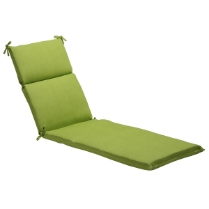 72.5 Eco-Friendly Textured Green Outdoor Chaise Lounge Cushion - All