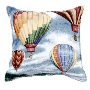 Hot Air Balloons Floating In Sky DecorativeThrow Pillow 17 x 17 - All