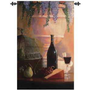 An Elegant Afternoon with Lilacs Cotton Wall Art Hanging Tapestry 53 x 35 - All