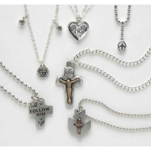 12 Piece Set of Assorted Styles Religious Confirmation Pendants #18987 - All