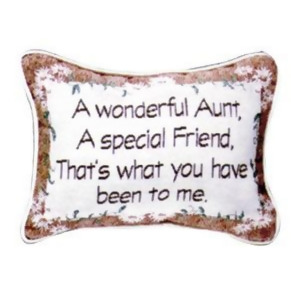 Set Of 2 Wonderful Aunt Is A Special Friend Decorative Throw Pillows 9 x 12 - All