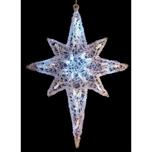 24 Led Lighted Color Changing Hanging Star of Bethlehem Christmas Decoration - All