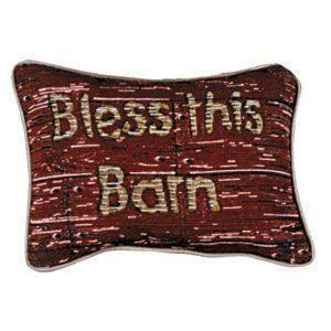 Set Of 2 Bless This Barn Decorative Throw Pillows 9 x 12 - All