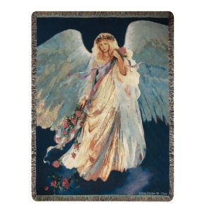 Messenger of Love Inspirational Angel Tapestry Throw Blanket 50 x 60 - All