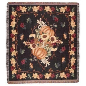 Awesome Autumn Seasonal Print Tapestry Throw Afghan 50 x 60 - All