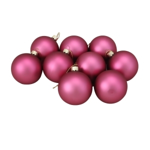 Club Pack of 36 Matte Pink Lolipop Glass Ball Christmas Ornaments 2.75 67mm - All