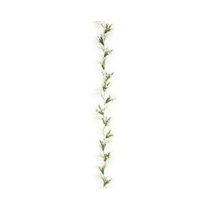 Pack of 6 Silk Artificial Gypsophila Flower Garlands 6' - All