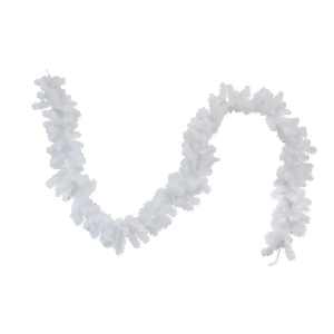 9' x 10 Battery Operated Pre-Lit Led White Artificial Christmas Garland Multi - All